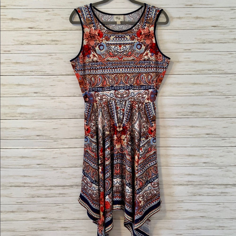 Beige by eci Handkerchief Dress